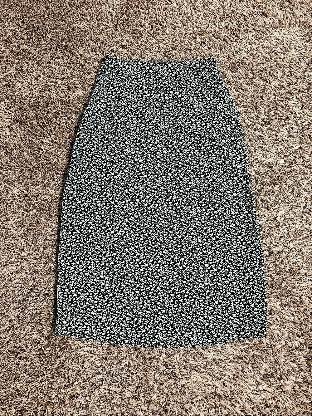 Abercrombie & Fitch Floral Midi Skirt Green & White Size XS